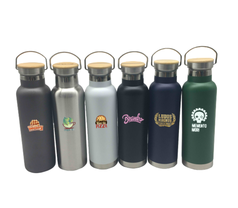 Double Wall Stainless Steel Tumbler with Bamboo Lid, 20 oz. 7