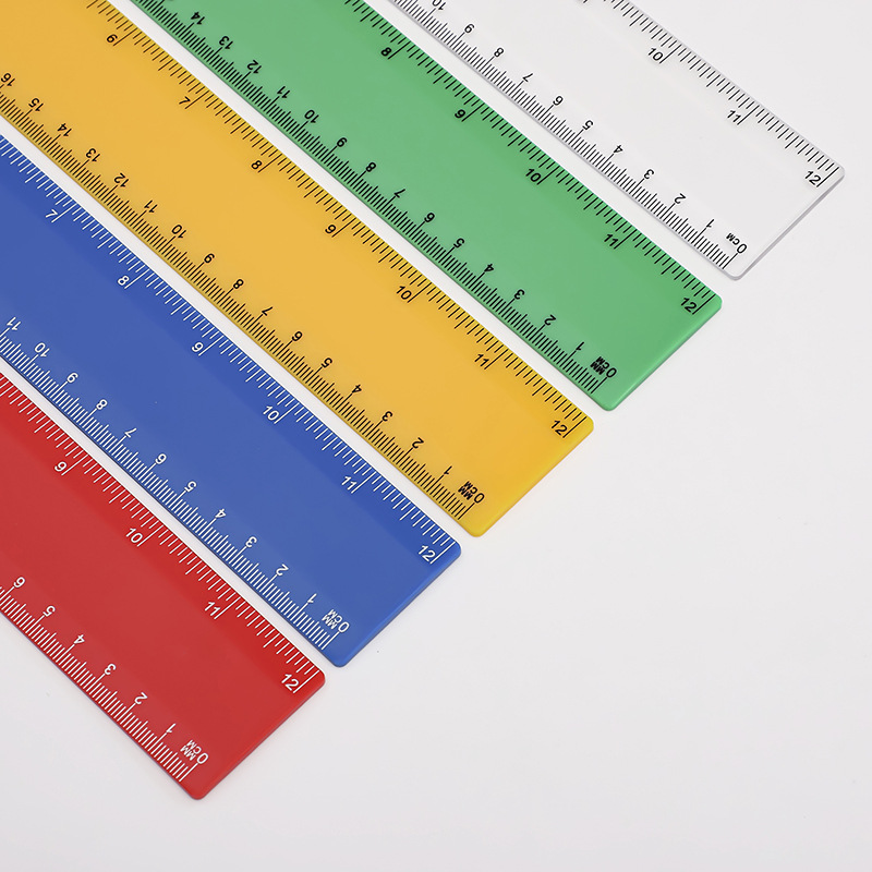 12" Plastic Ruler Straight Ruler 4