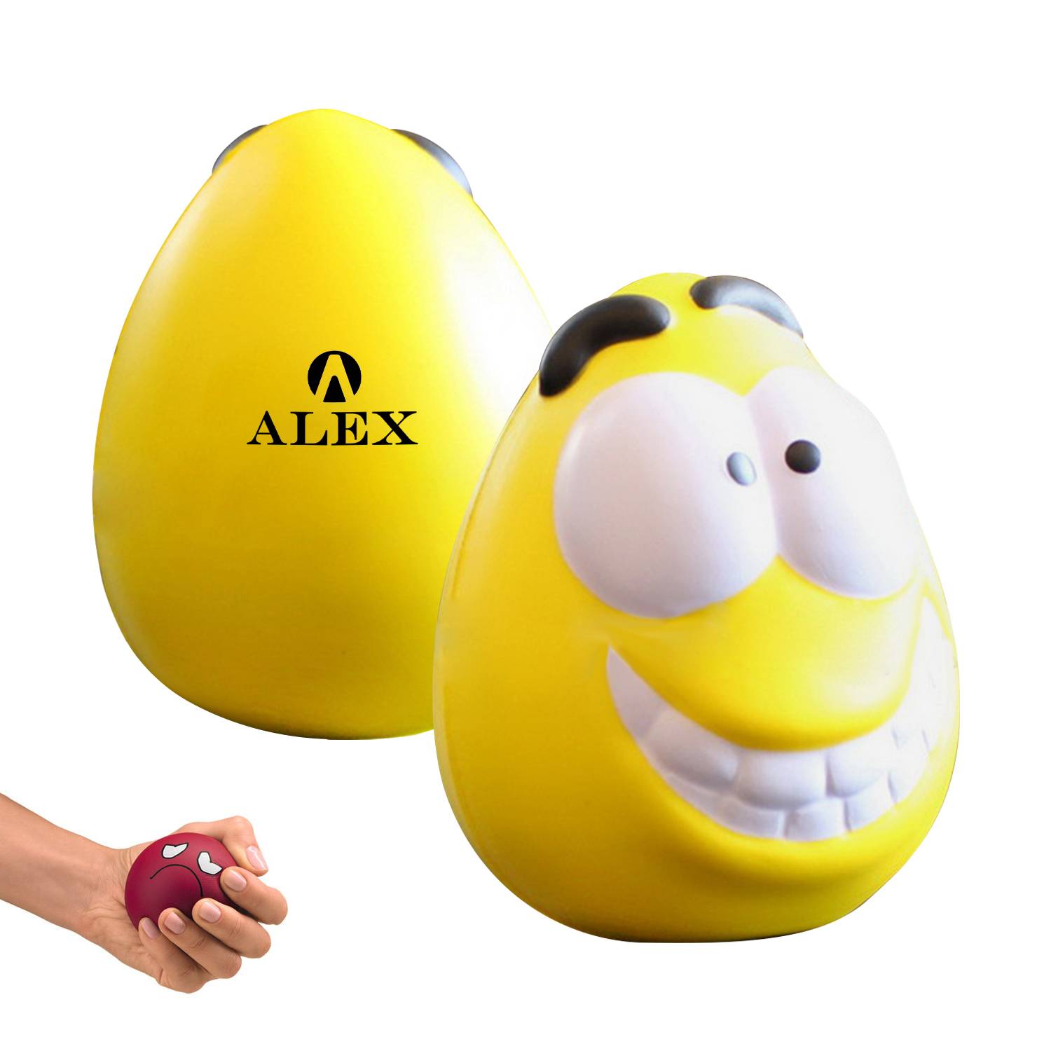 Eco-Friendly Happy Mini Mood Maniac PU Stress Toys