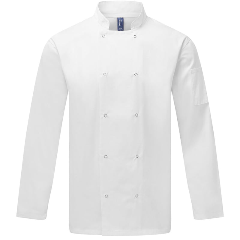 Artisan Collection By Reprime Unisex Studded Front Long-Sleeve Chef's Jacket 2