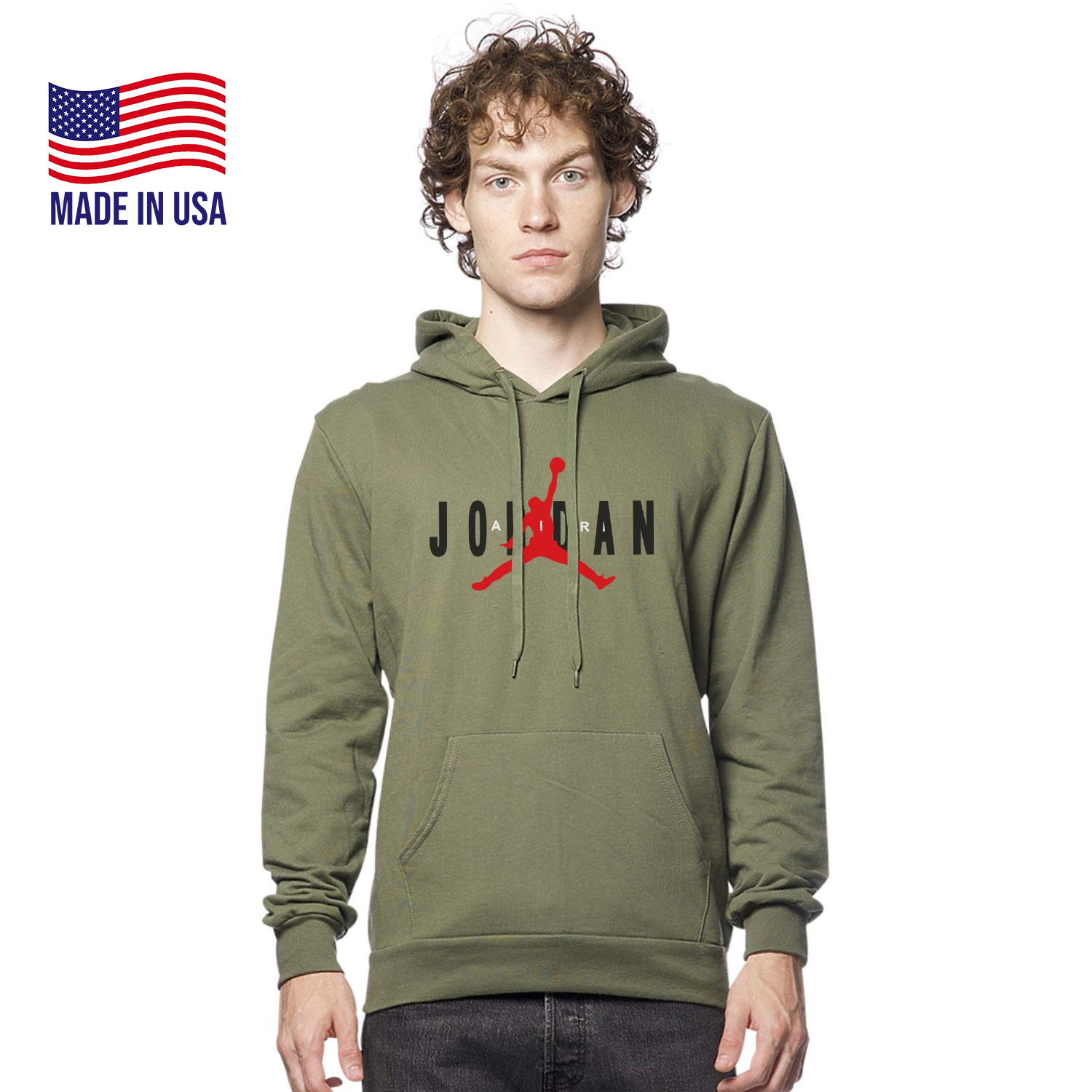 USA Made Unisex Cotton Pullover Hoodie 3