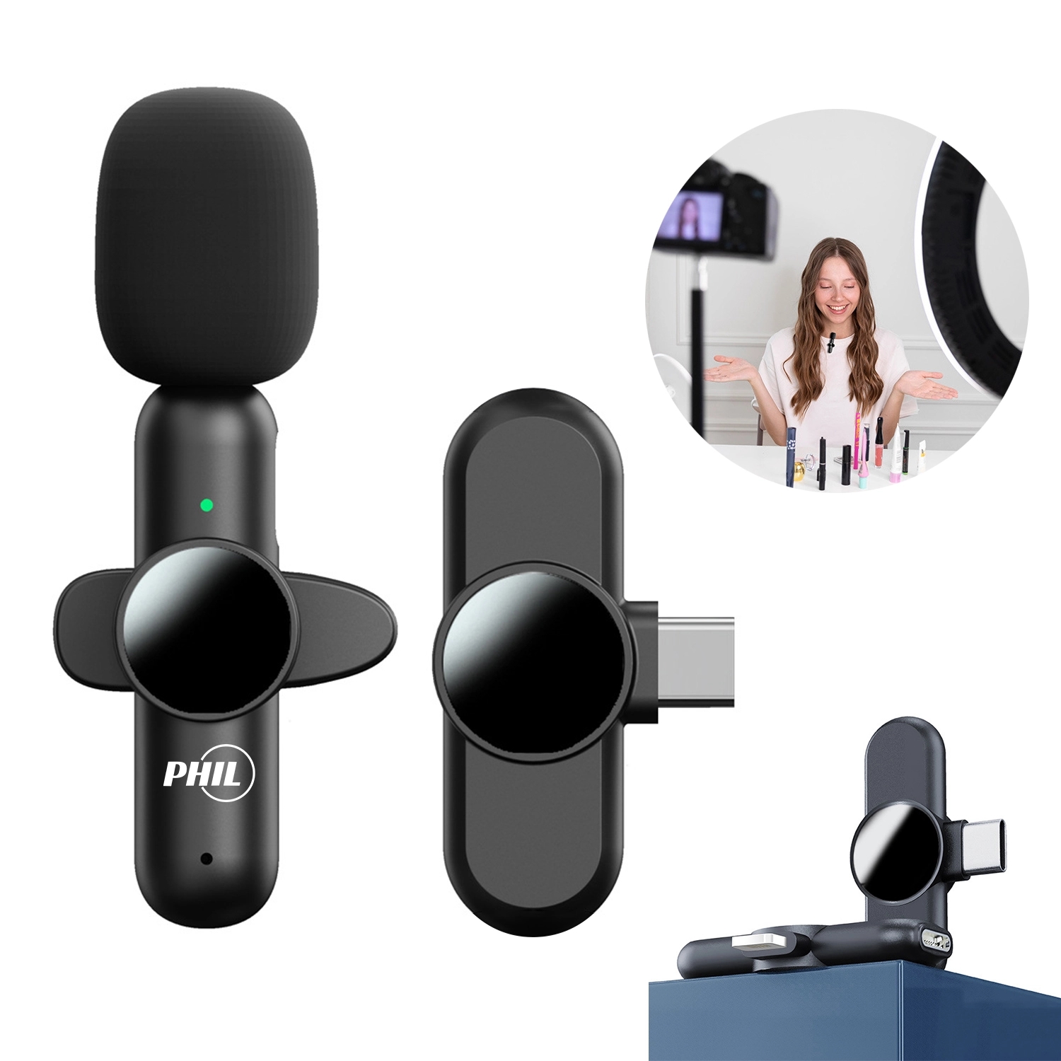 Wireless Mini Microphone For Phones 1