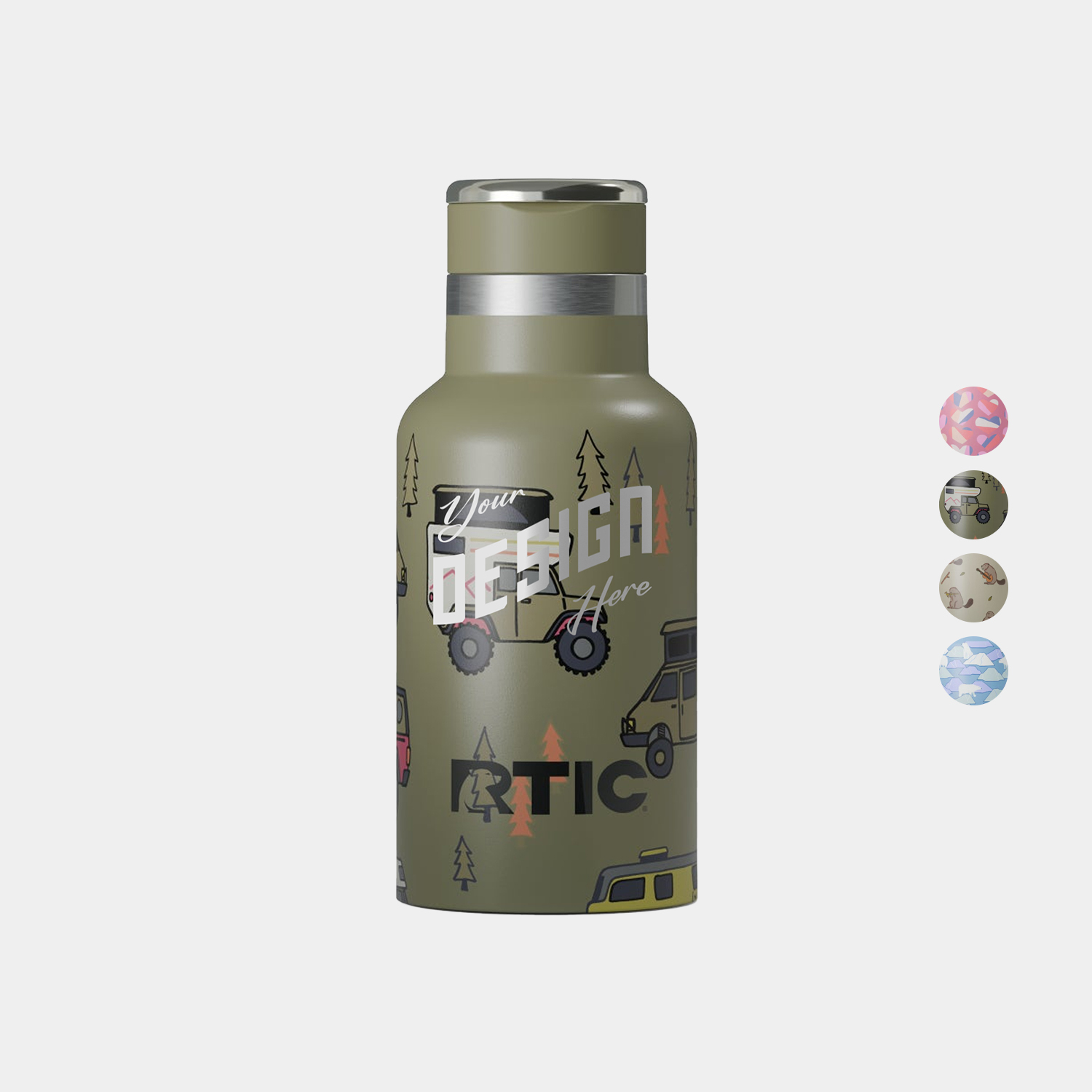 12 oz RTIC® Leak-Resistant Ceramic Lined Little Journey Camper Water Bottle 2