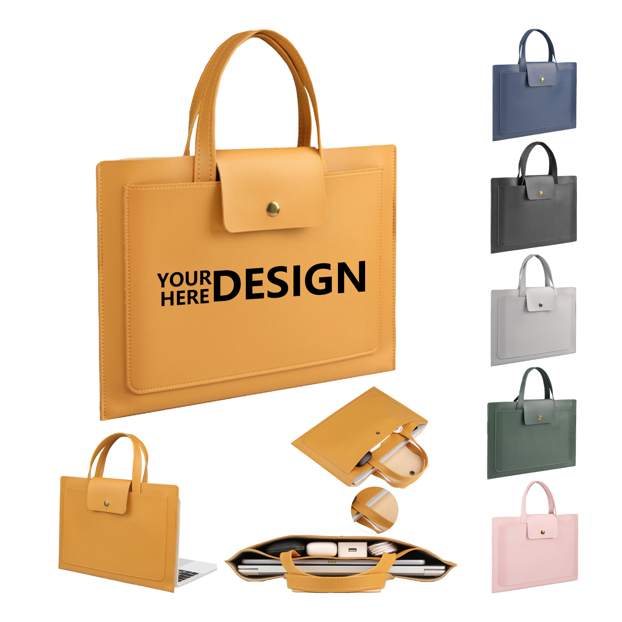 16" PU Laptop Tote Bag 2