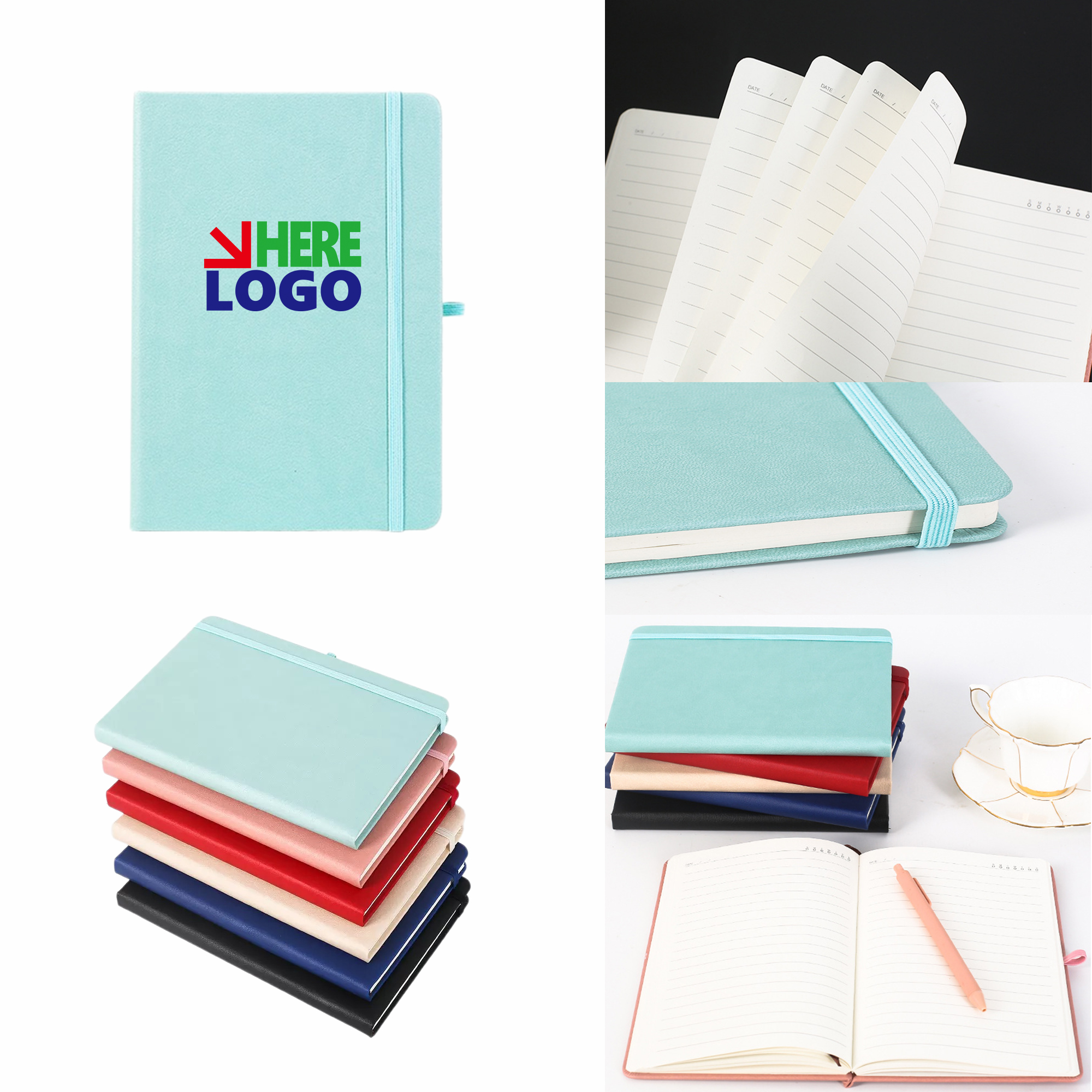 A5 Notebook With Elastic Strap 2