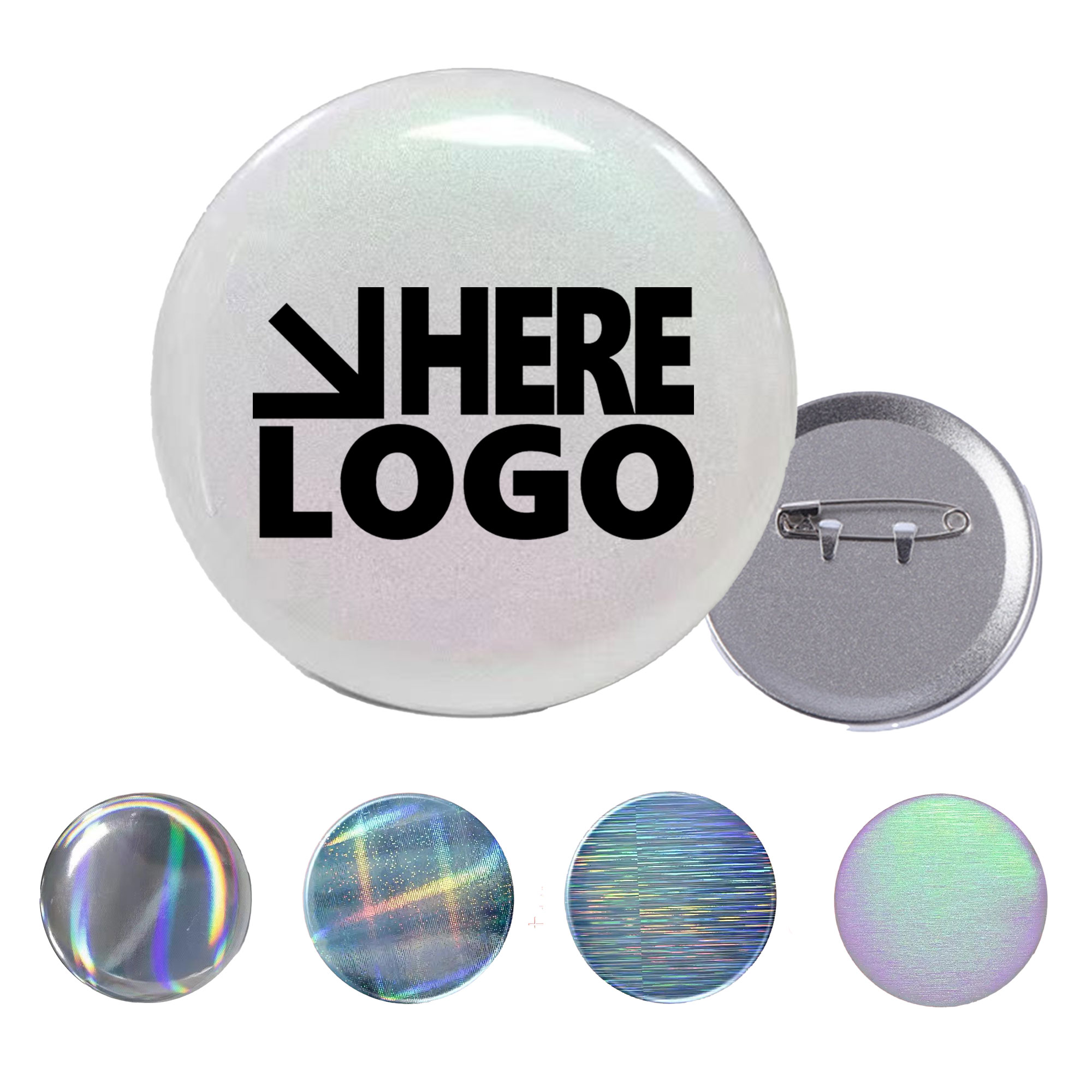 2.3" Round Custom Buttons Pins MOQ 100 1