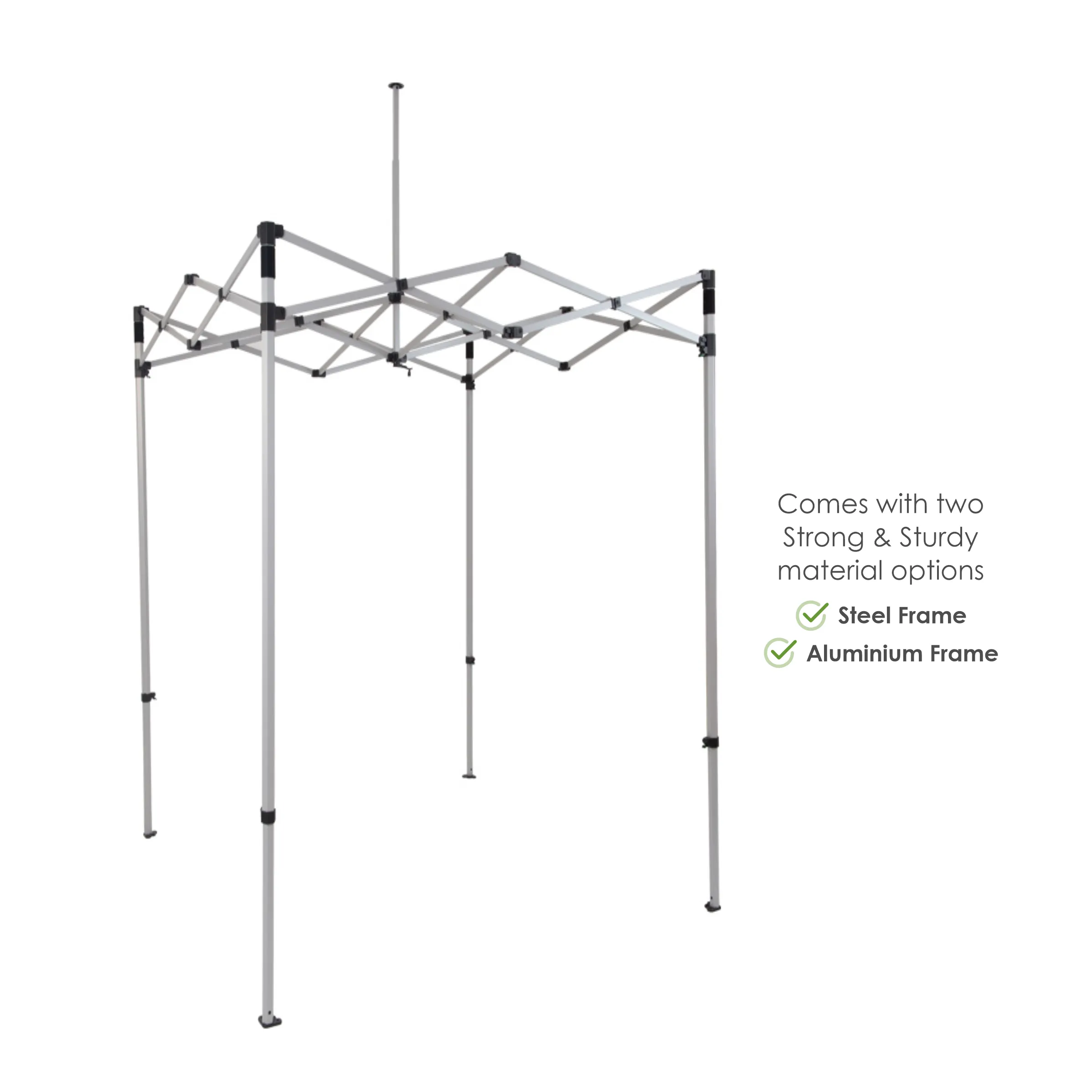 6'x6' Tent Canopy with frame and two half and one full wall 7