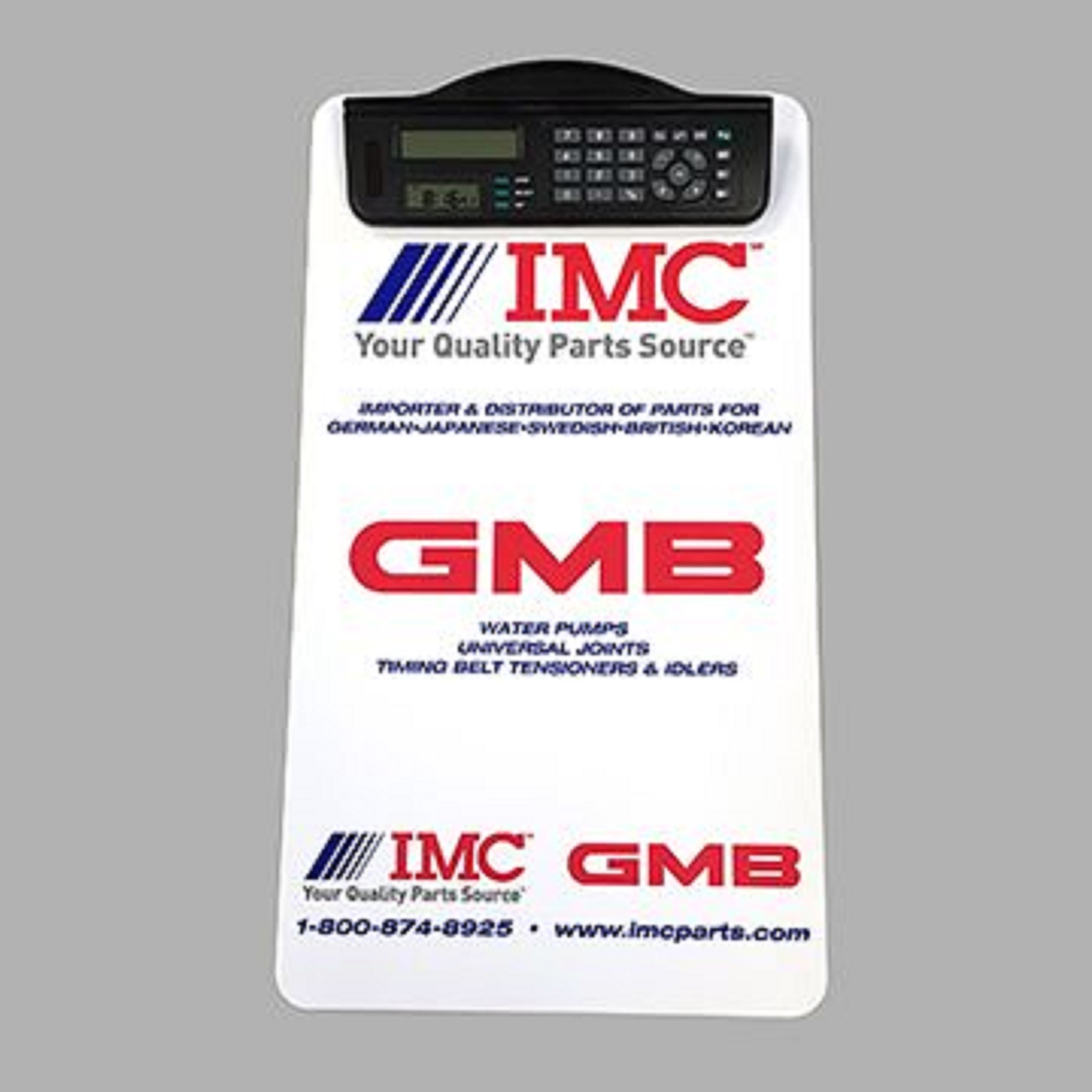Legal Size Clipboard w/ Dual Power Calculator/ Clock Clip 4