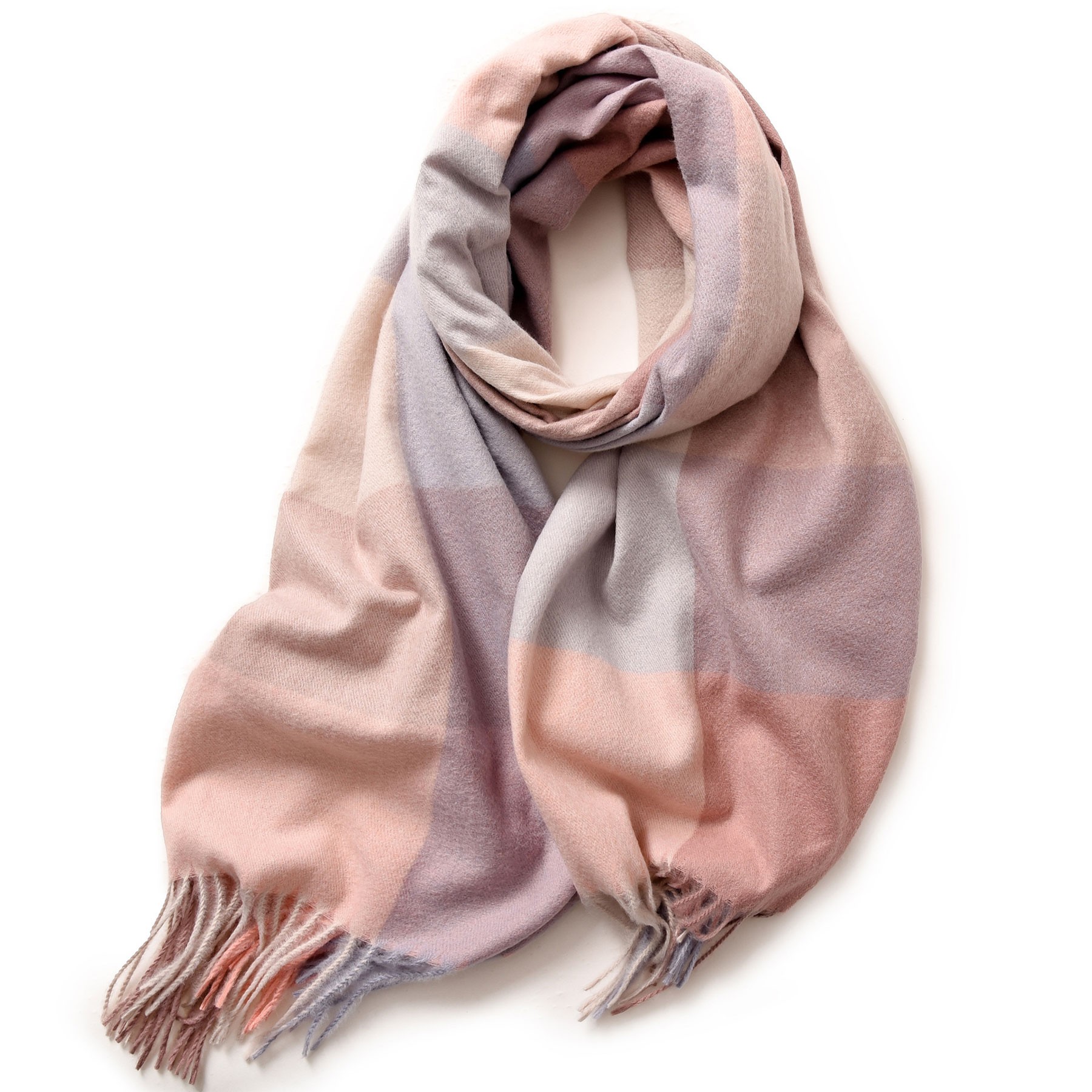 Long Plaid Scarf 10