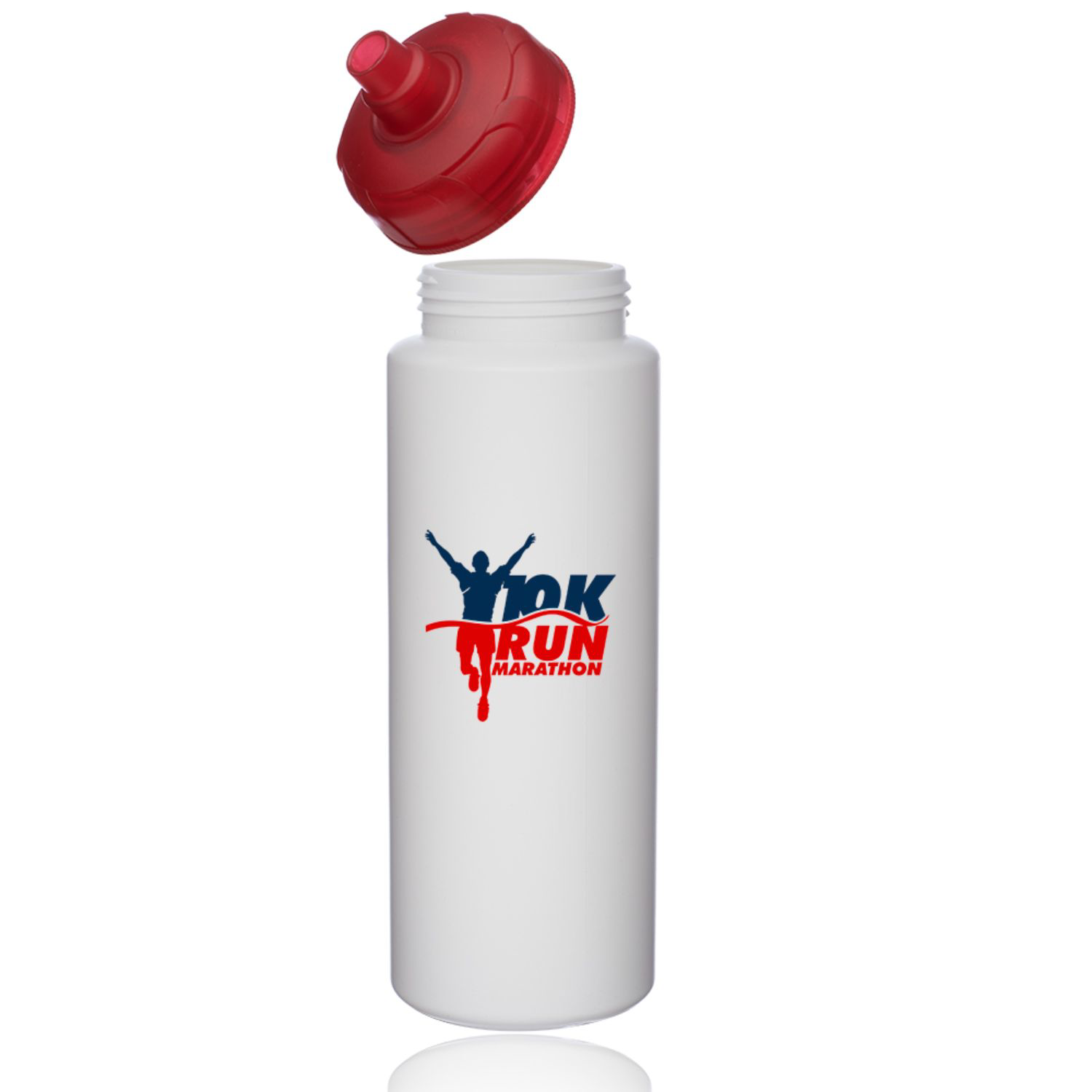 32 oz. USA made HDPE Plastic Sports Bottle w/ Quick Shot Lid 2