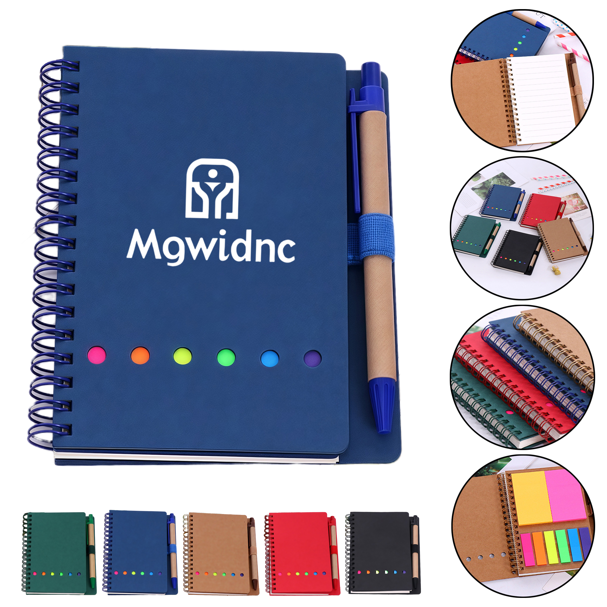 Reusable Office Notebook with Pen Holder