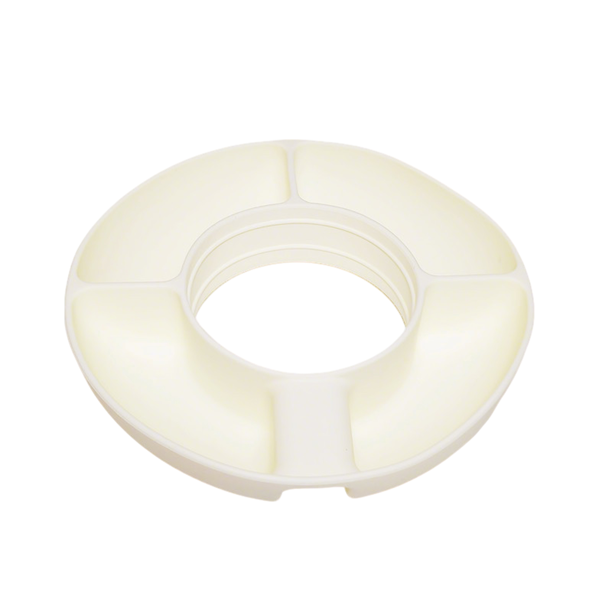 Tumbler Snack Companion Tray With Handle 8" Diameter X 1.7" Height 5