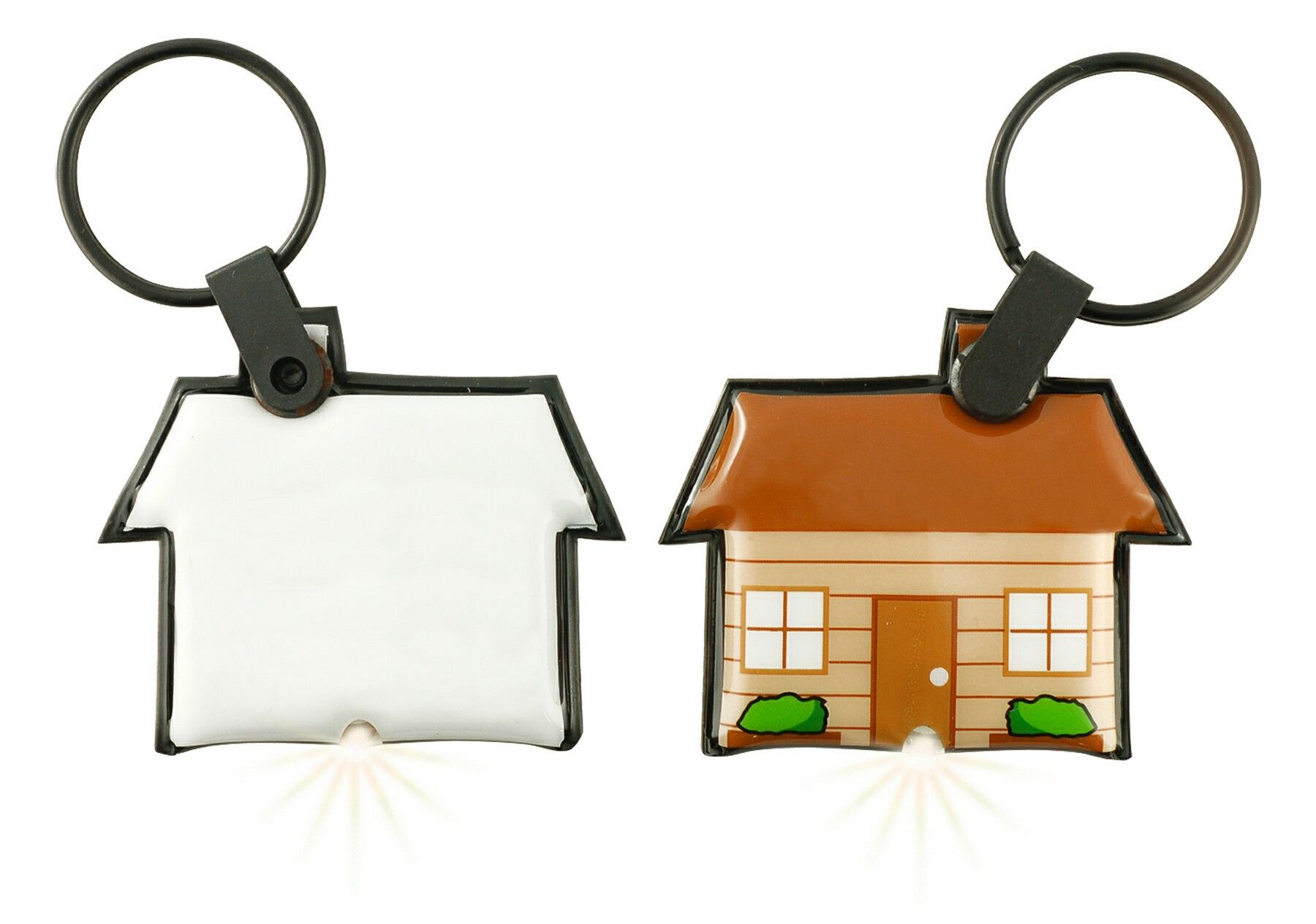 ShapeLights™ Color-A-Shape Key Ring Flashlight (House)