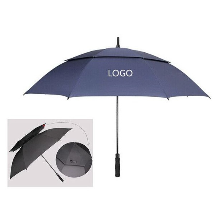Auto Open Vented Canopy Compact Golf Umbrella 2