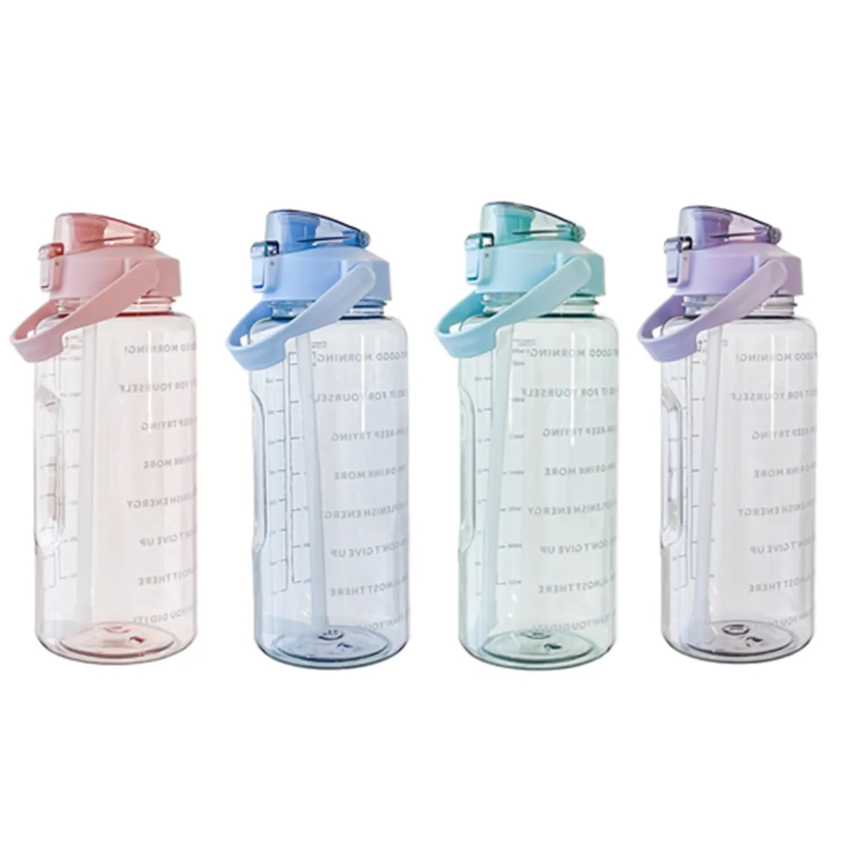 67OZ. Water bottle with straw portable sports fitness cup 10