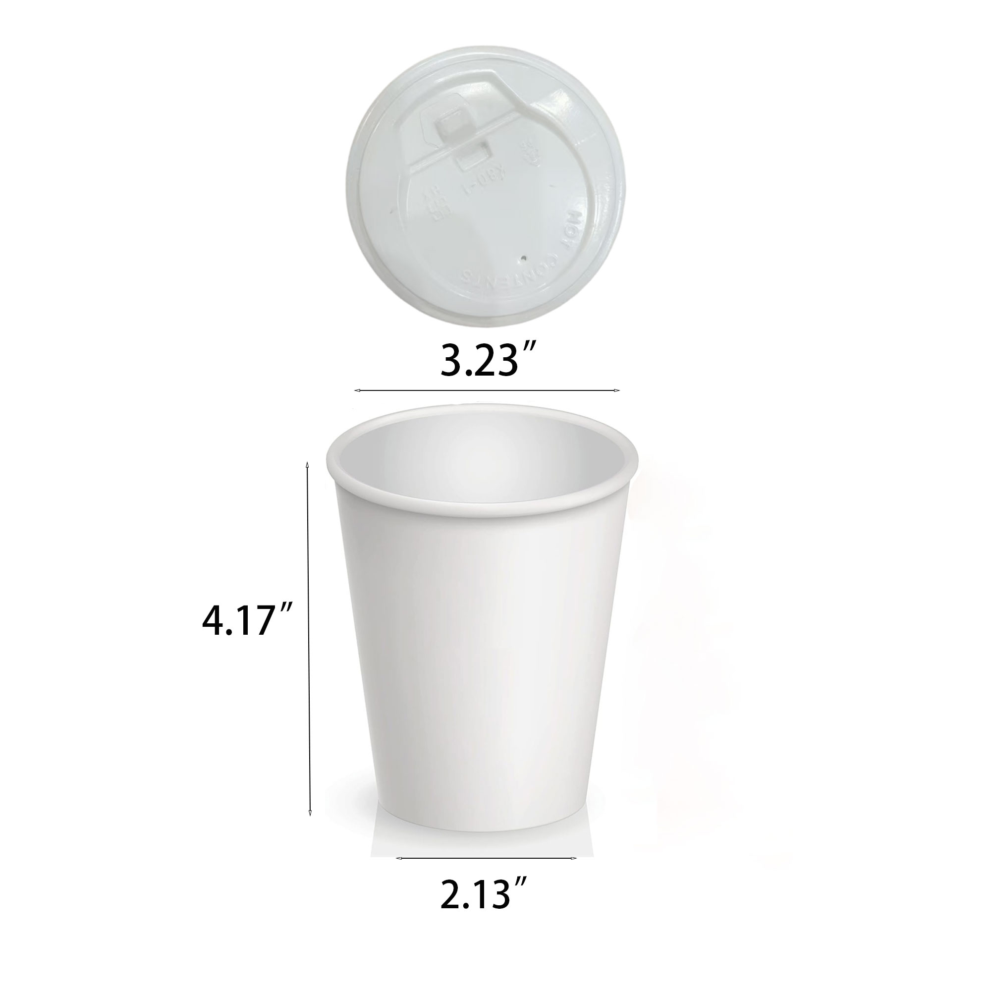 12OZ Disposable Cup With Lid 3