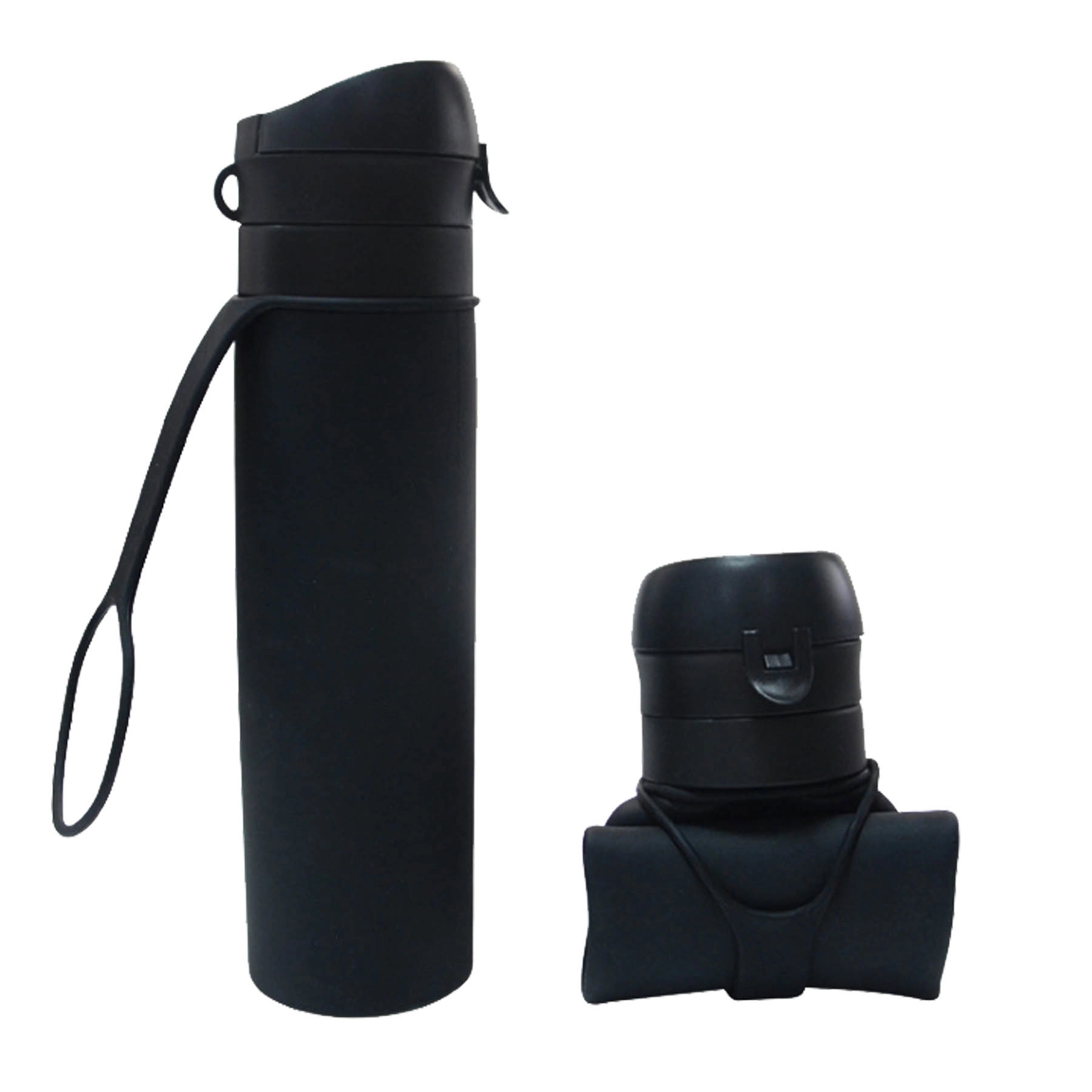 600ML/20oz Outdoor Silicone Telescopic Folding Kettle 4