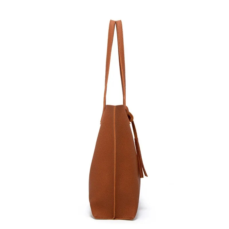 Soft Faux Leather Tote Shoulder Bag 2