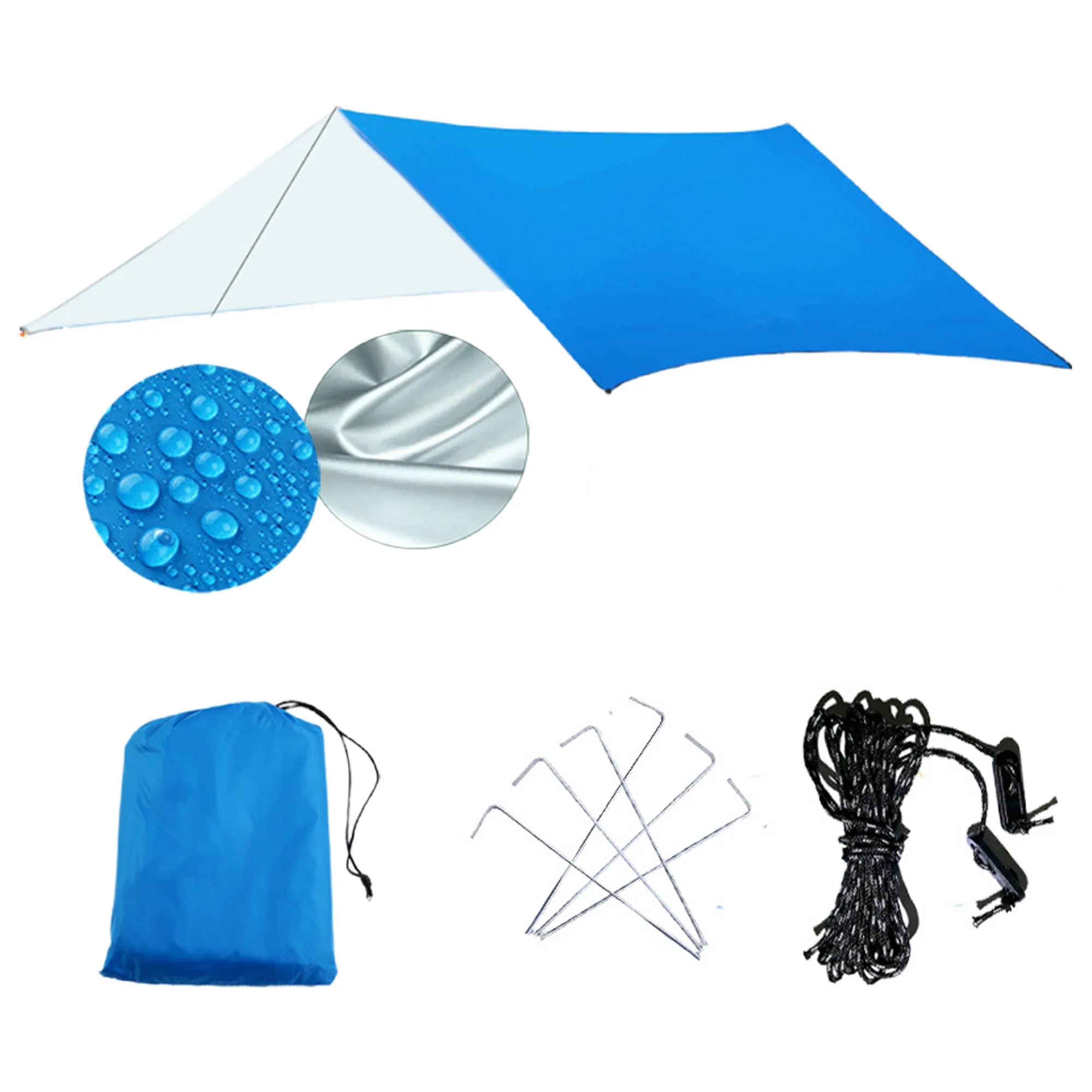 Polyester Camping Tarp MOQ 10PCS 3