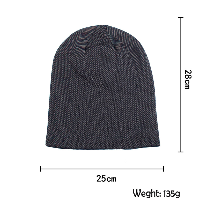 Unisex Knitted Wool Beanie Hats w/Fleece Liner 12