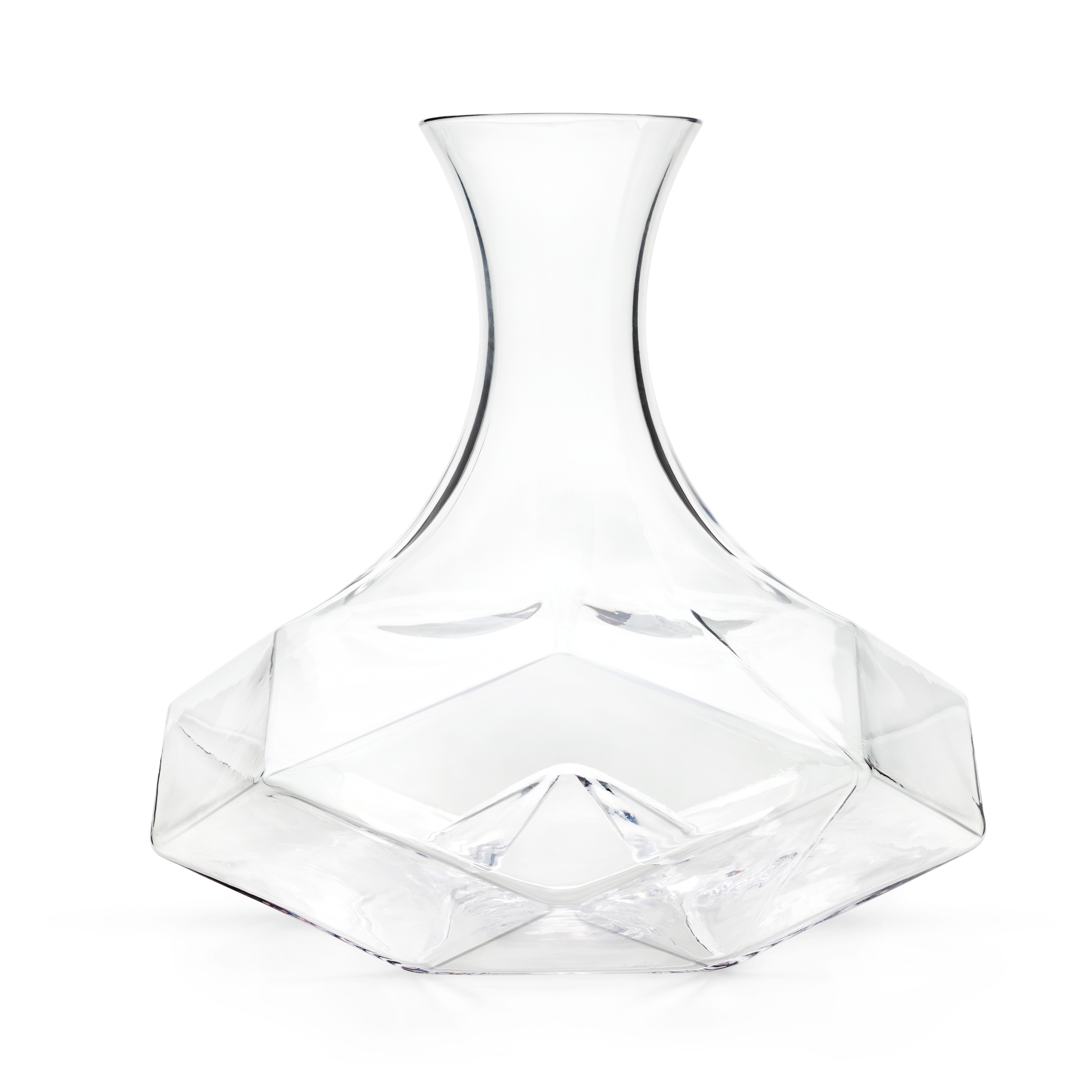Viski® Faceted Crystal Wine Decanter 3