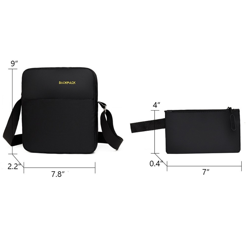 Backpack Messenger Pouch Set 3