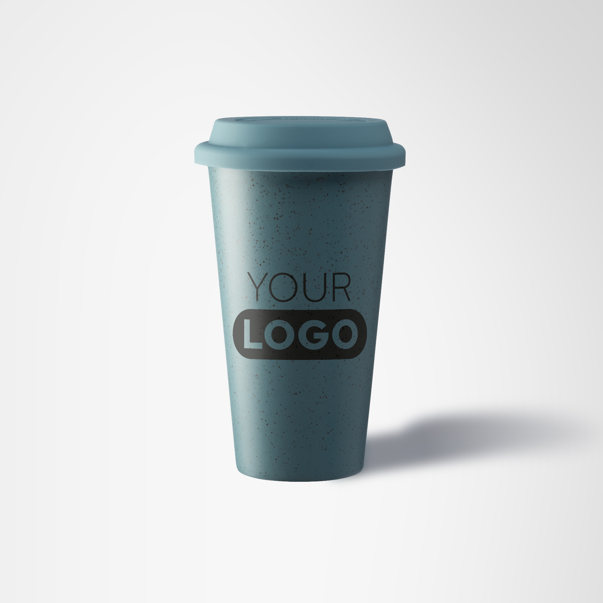 Equator - 9 oz. Double Wall Ceramic Tumbler with Silicone Lid 10