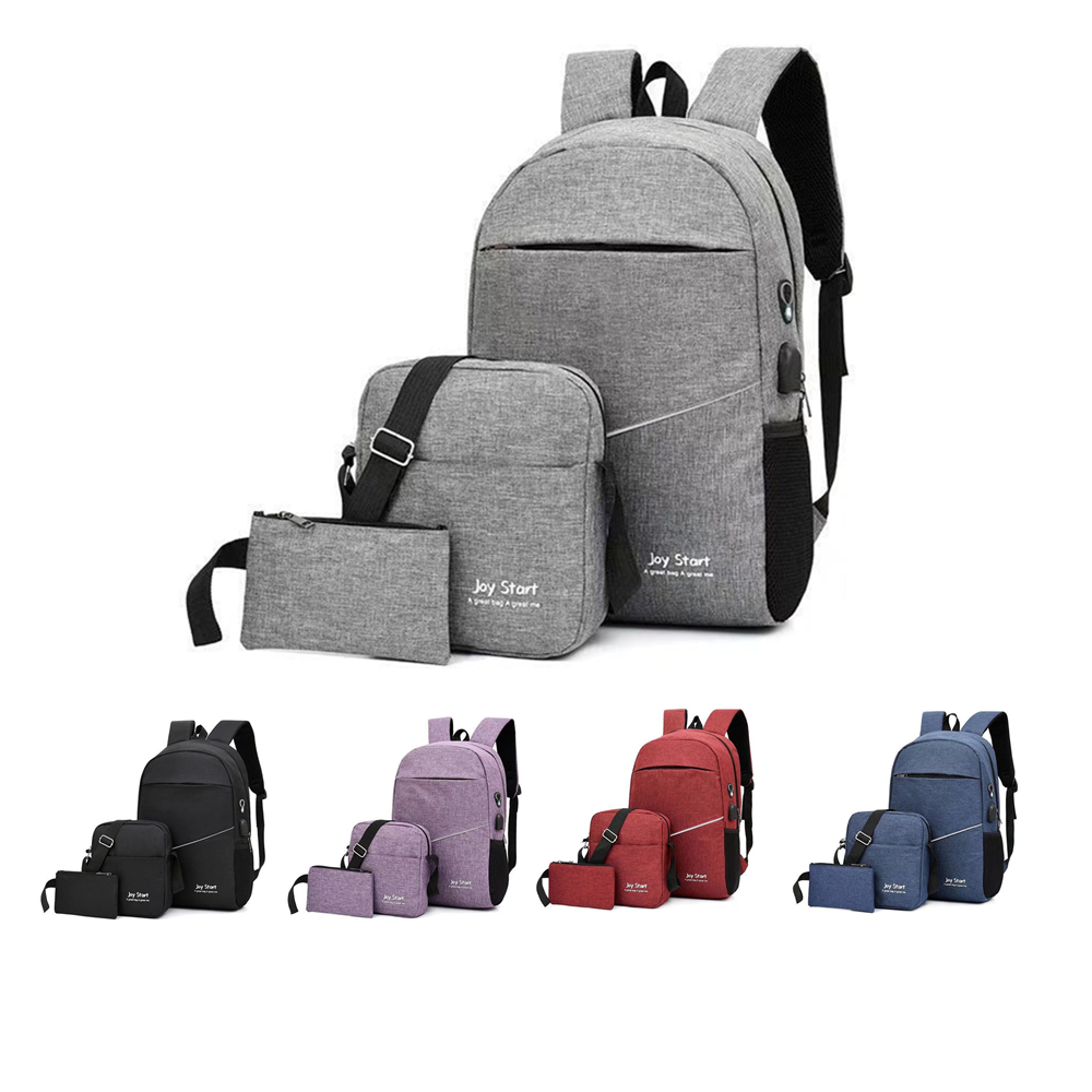 15.6 " Laptop Customized Light Reflecting Backpack with USB Charging Port 5