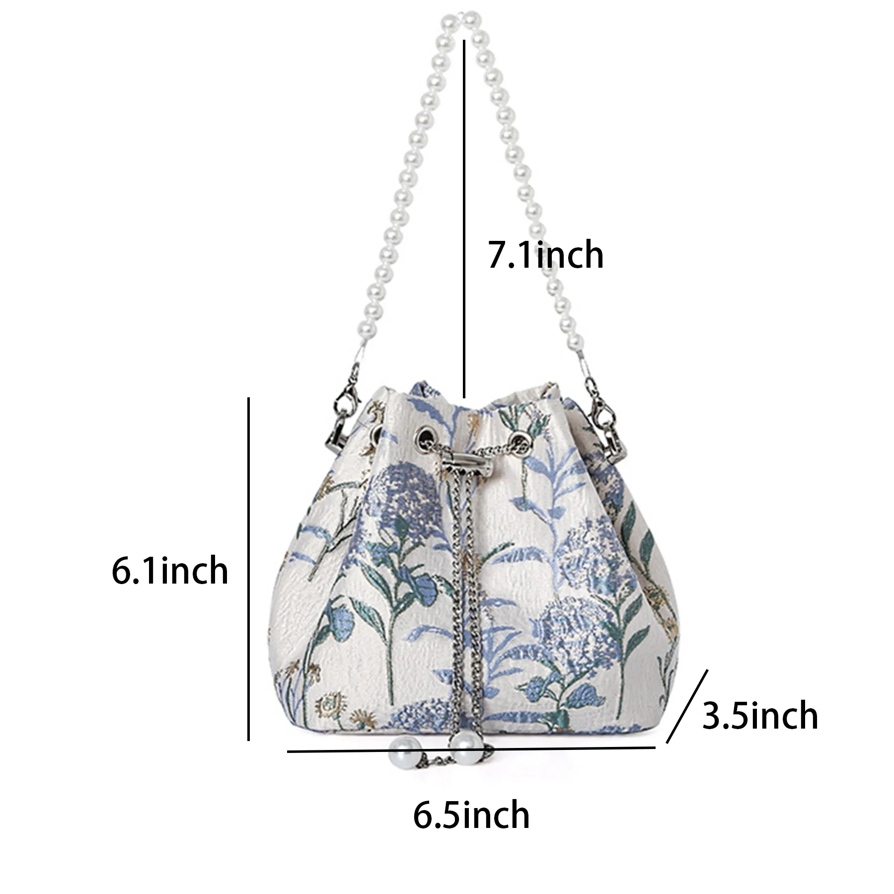 Cotton Drawstring Handbag for Women 3