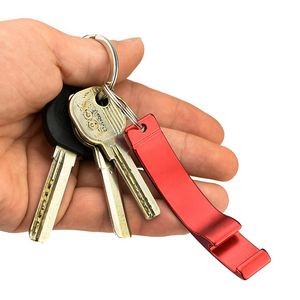 Customizable Arc Shaped Bottle Opener With Key Ring 10