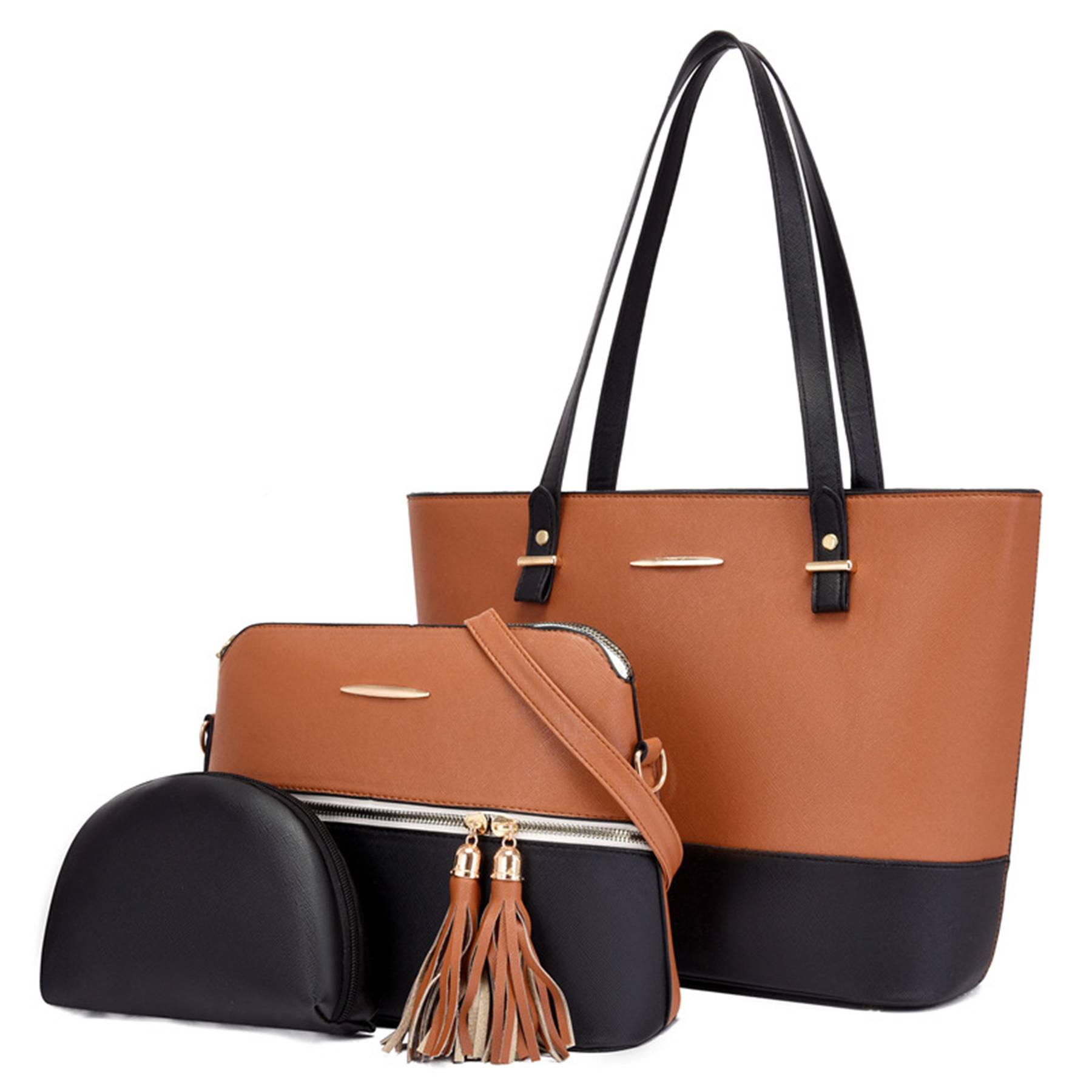 PU Fashion Wallet Tote Bag Shoulder Top Handle Satchel, custom tote bag with logo imprint 6