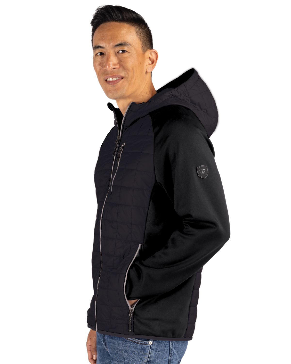 Rainier Primaloft Mens Eco Full Zip Hybrid Jacket