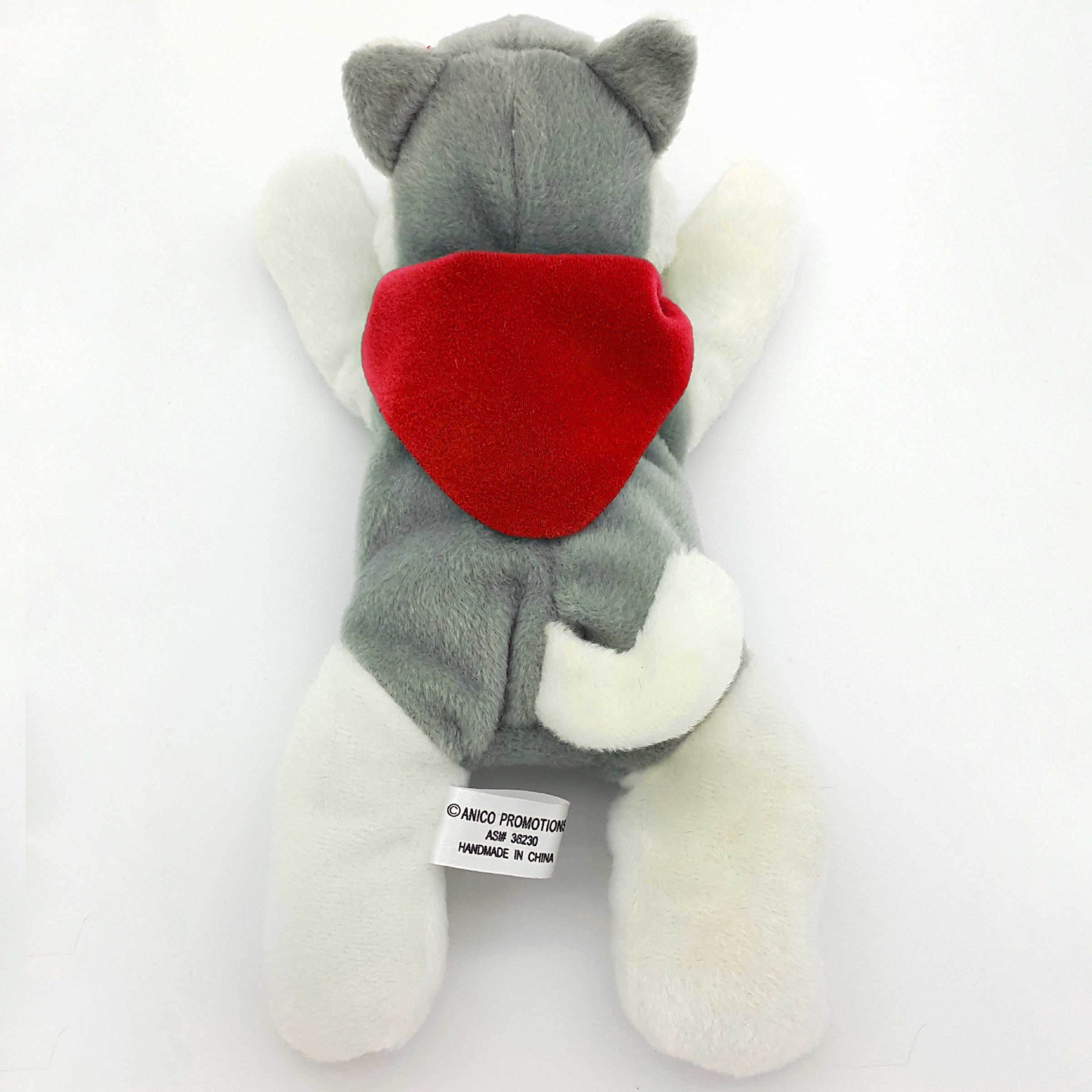 8" Laying Down Beanie Husky 5