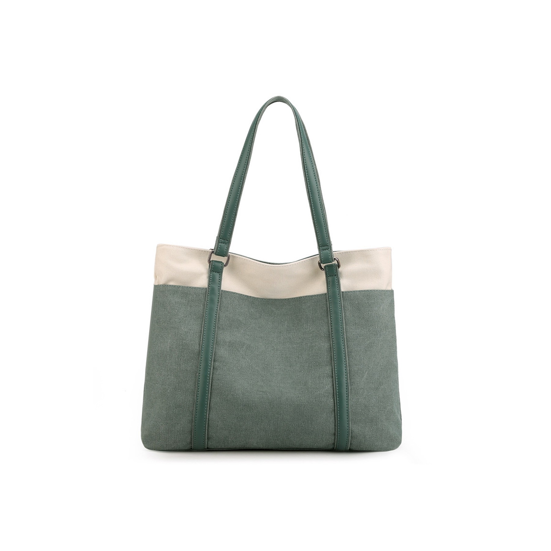 Women Laptop Tote Bag For Work Lightweight Splice Canvas 2