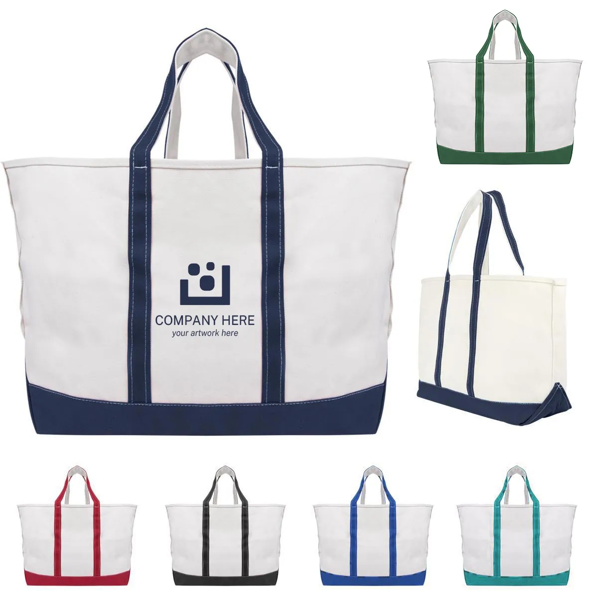 Deck Boat Tote Bag -19x17x10, custom tote bag with logo imprint 6