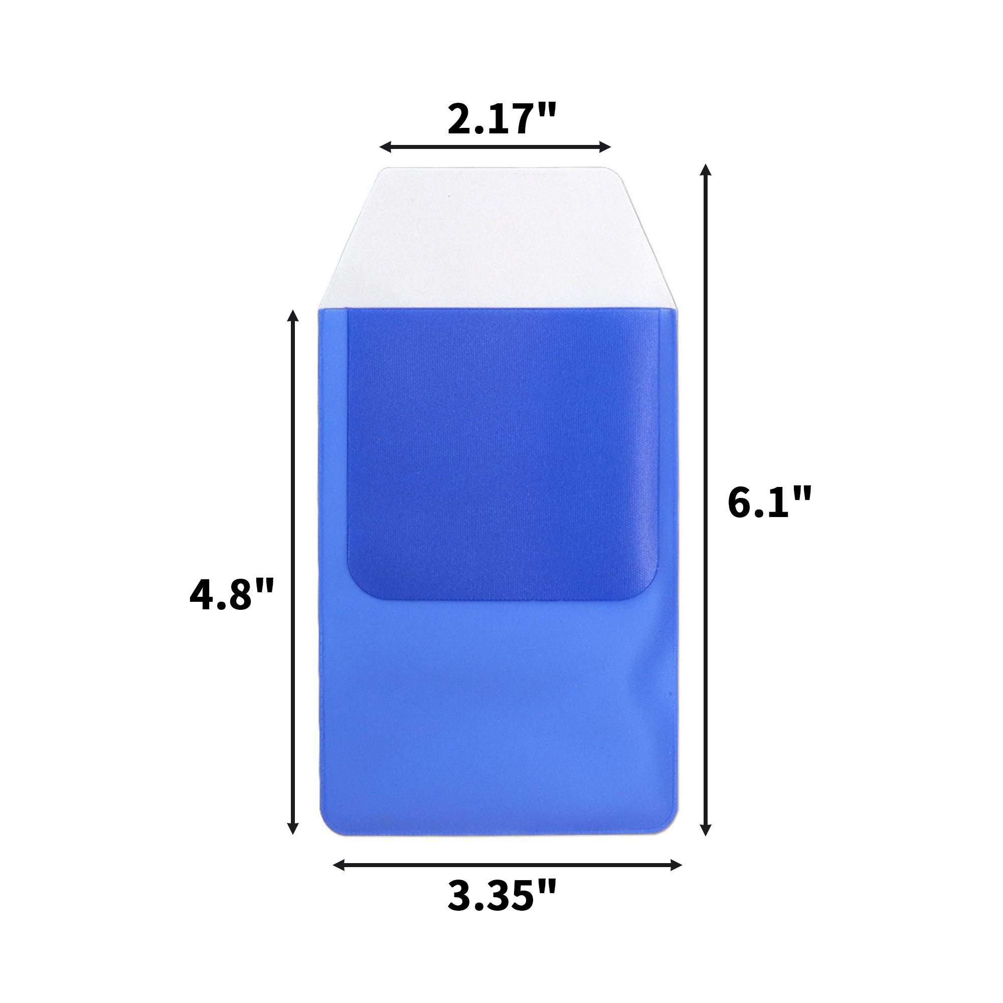 PVC Pocket Protector Pencil Pouch 3.3" x 6.1" 3