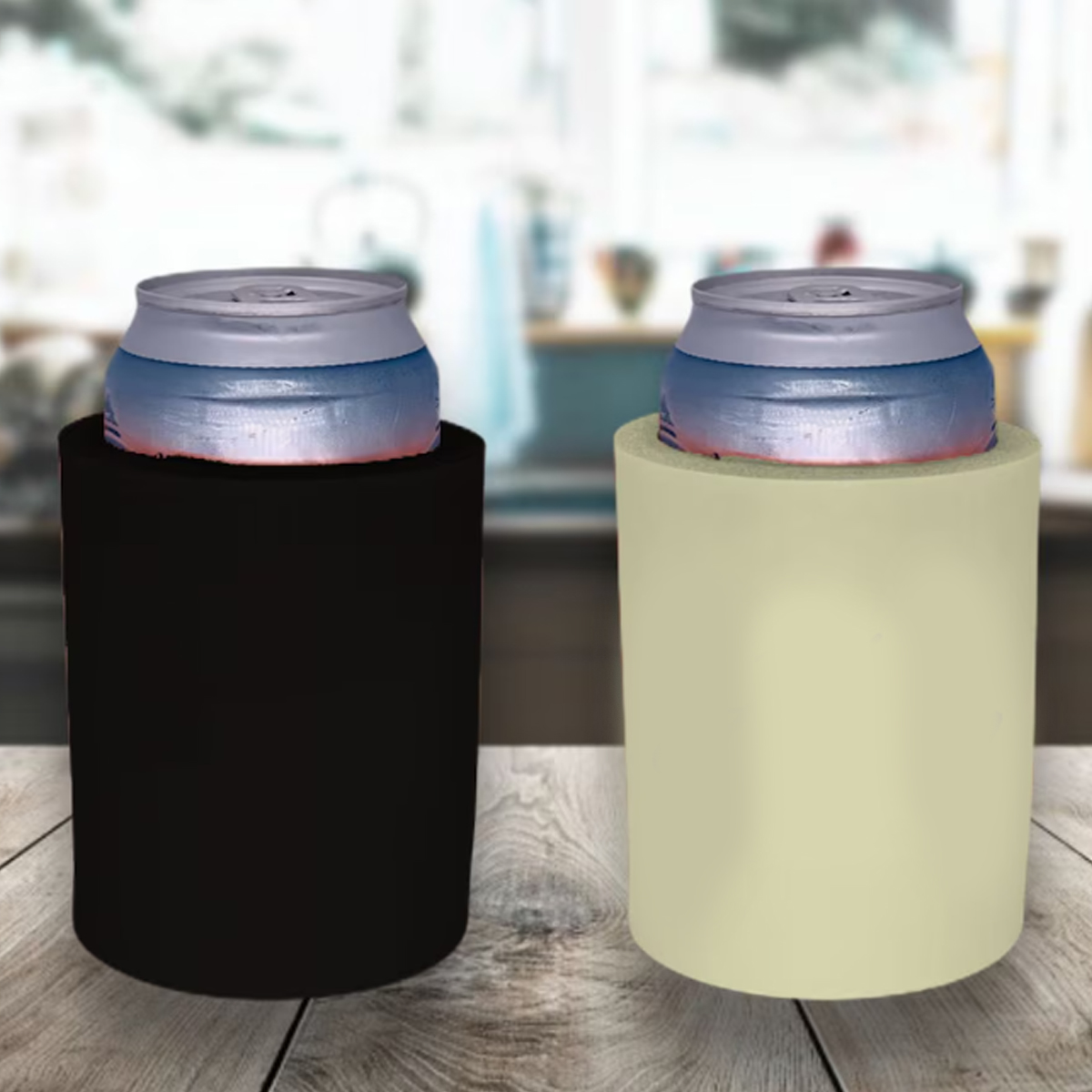 Custom NBR Foam Can Cooler Sleeve in Assorted Colors, custom koozie with logo imprint 3