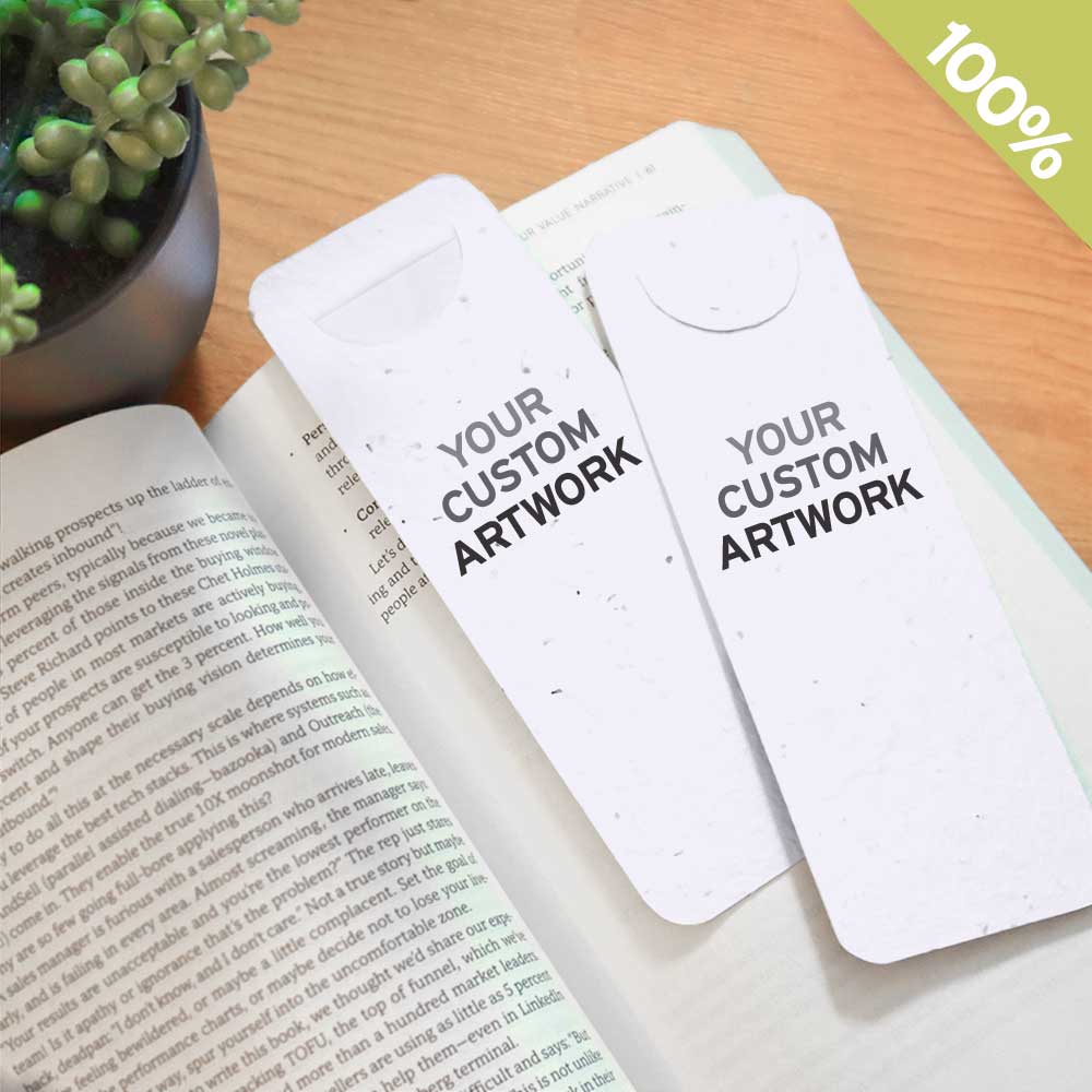 Double-Sided Seed Paper Bookmark with Page Slot 2