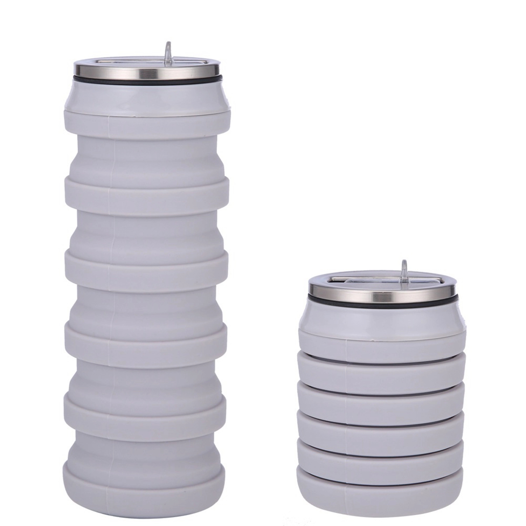 16 Oz. Silicone Collapsible Bottle with Drinking Lid 6