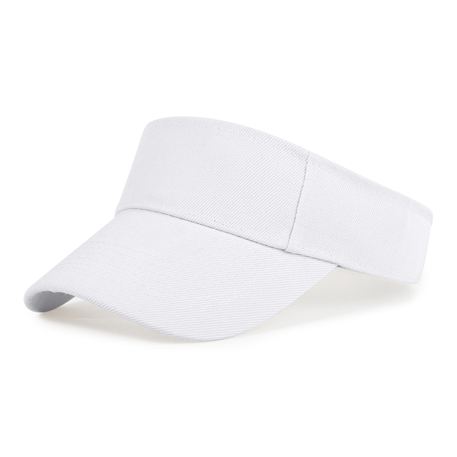 Kids' Stock Solid Color Polyester Visor - Sports Style 27