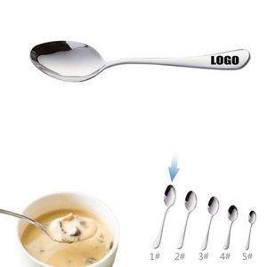 7.99 Inch Silver Dessert Coffee Spoon 6