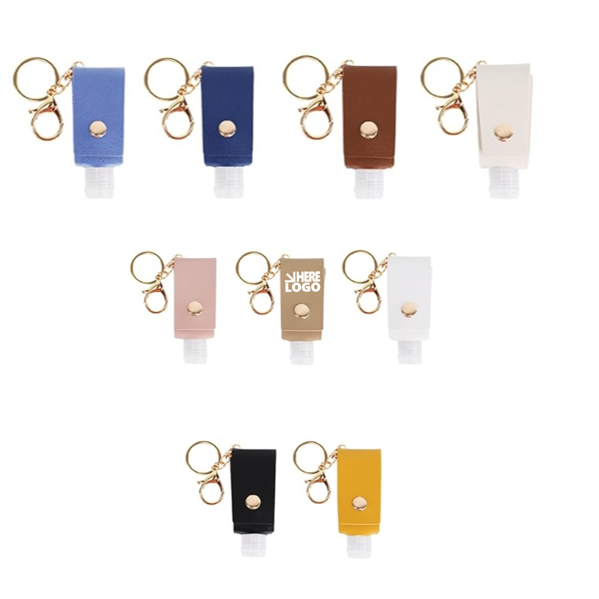 Portable PU Hand Sanitizer Key Chain 3