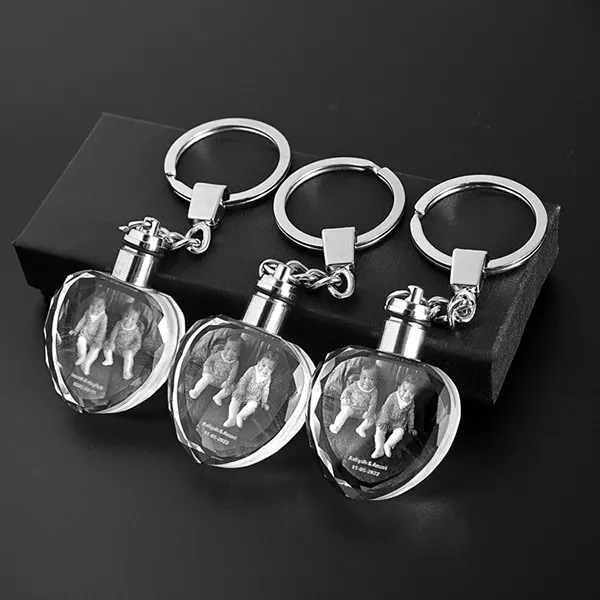 Crystal Heart Shaped Keychain 4