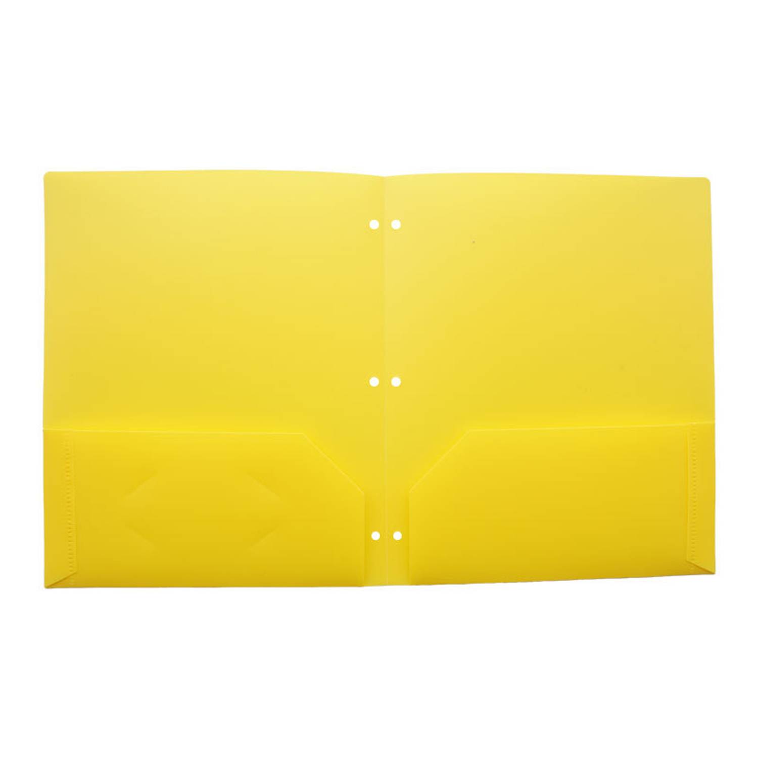 Letter Size Plastic 2-Pocket File Folder 17