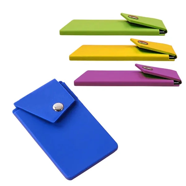 Silicone Mobile Phone Pocket with Stand 5