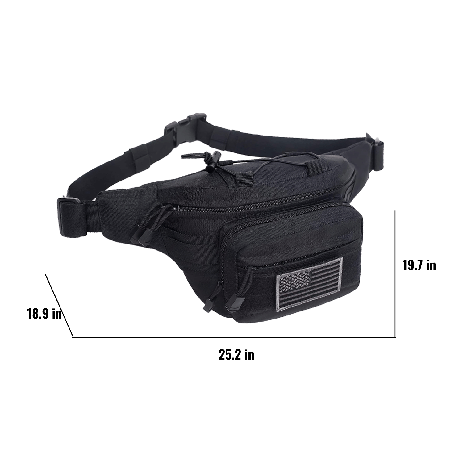Tactical Fanny Pack Military Waist Bag Hip Belt Utility Fish 2