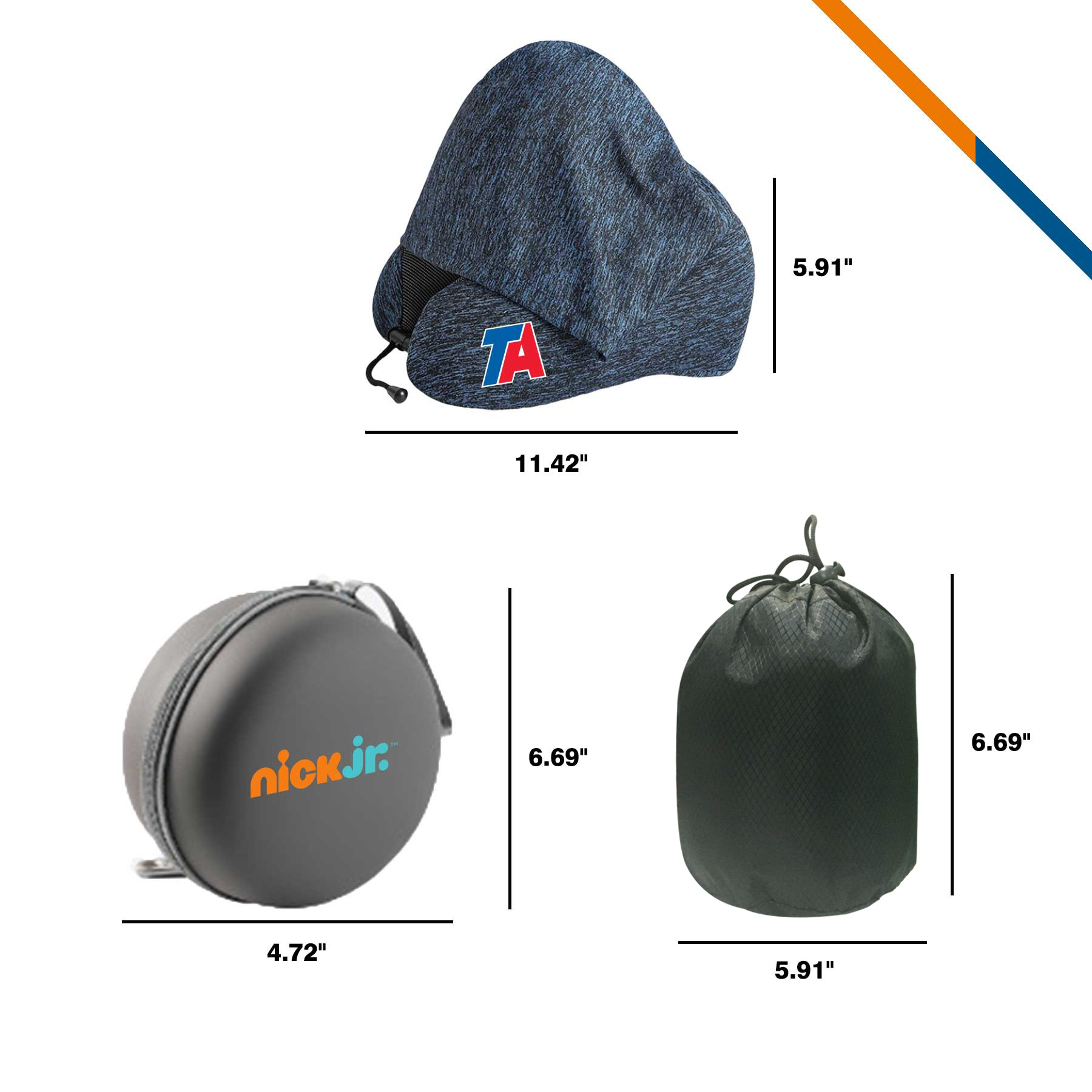 Bline Hooded U-shaped Neck Pillow 6