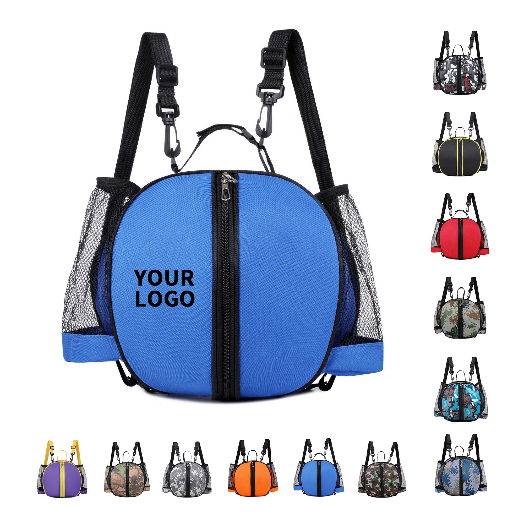 Adjustable Ball Carry Bag With Multi Way Strap 11.8" x 9.8" x 8.7" 17