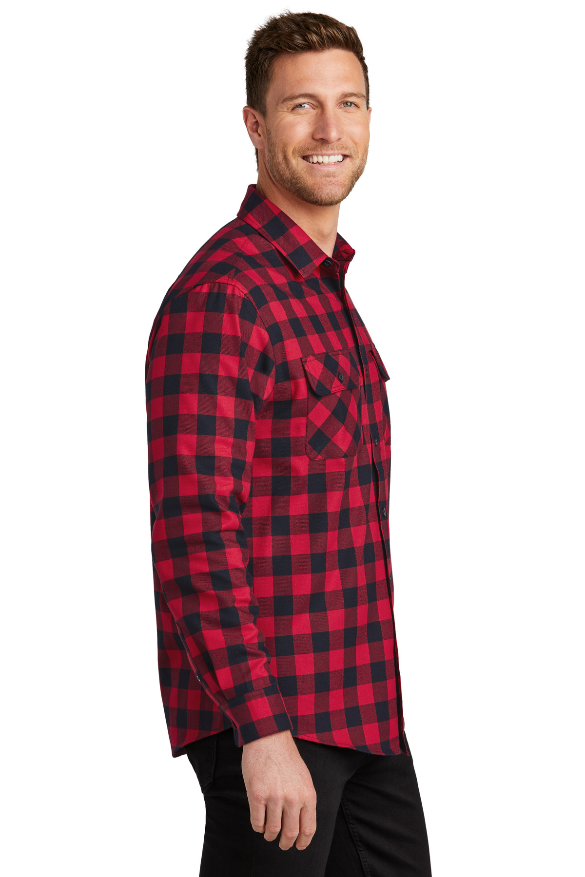 Port Authority Plaid Flannel Shirt. W668 69
