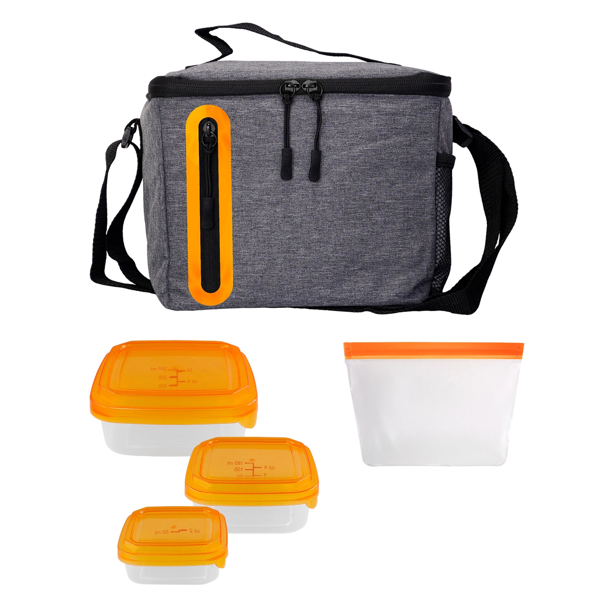 Portion Control & Food Bag Oval Cooler Lunch Set 10